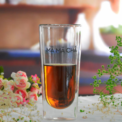 Qualität Doppelwand, hitzebeständig, rundes, hohes Glas usine