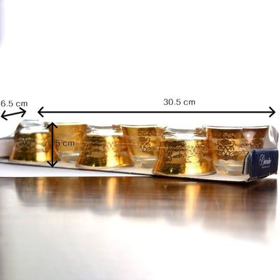 Qualität High-End Luxus Gold Dekal Dekorierte Tumbler Trinkglas usine