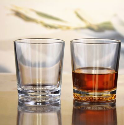 Qualität Großhandel Konzise Tumbler Trinkgläser kundenspezifisch geprägtes Blumenmuster Doppel Old Fashion Glasbecher usine