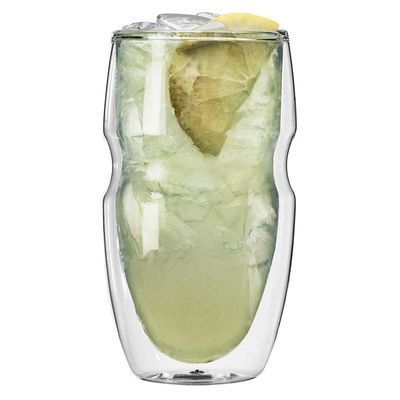 Qualität Personalisieren Sie Borosilikat Doppelwand-Tumbler Trinkglas usine