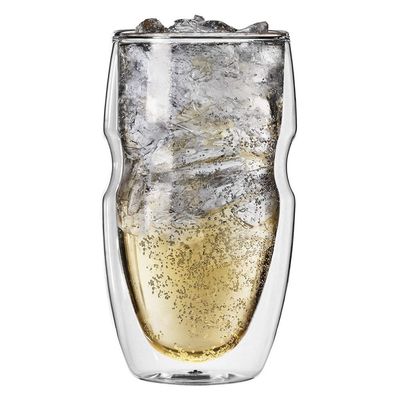 Qualität Personalisieren Sie Borosilikat Doppelwand-Tumbler Trinkglas usine