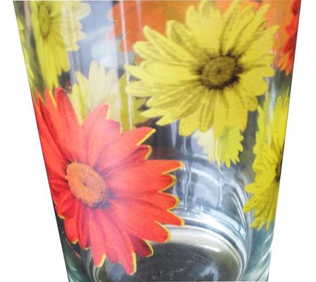 Qualität Seiden gedruckte blühende Daisy 16 Oz Highball Gläser usine