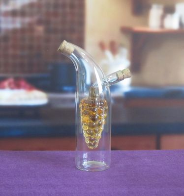 Qualität Doppelschichtiger Traubenglaskanister mit Öldeckel usine