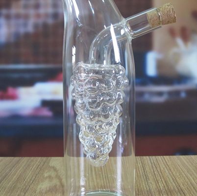 Qualität Doppelschichtiger Traubenglaskanister mit Öldeckel usine