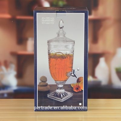 Qualität Tiefschnitte, 5 Liter Glasglas mit Deckel. usine