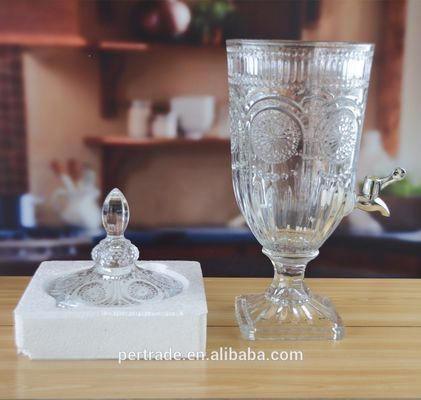 Qualität Tiefschnitte, 5 Liter Glasglas mit Deckel. usine