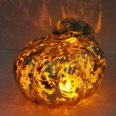 Qualität Pumpkin Lantern Antike Glaskerzenhalter für Halloween usine