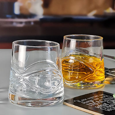 Qualität Einprägtes Bogen-Design Handgefertigtes Whisky Glas usine