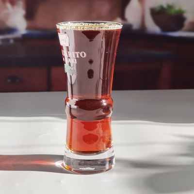 Qualität Highball Trinkcocktail Kristallgläser mit Farblogo usine